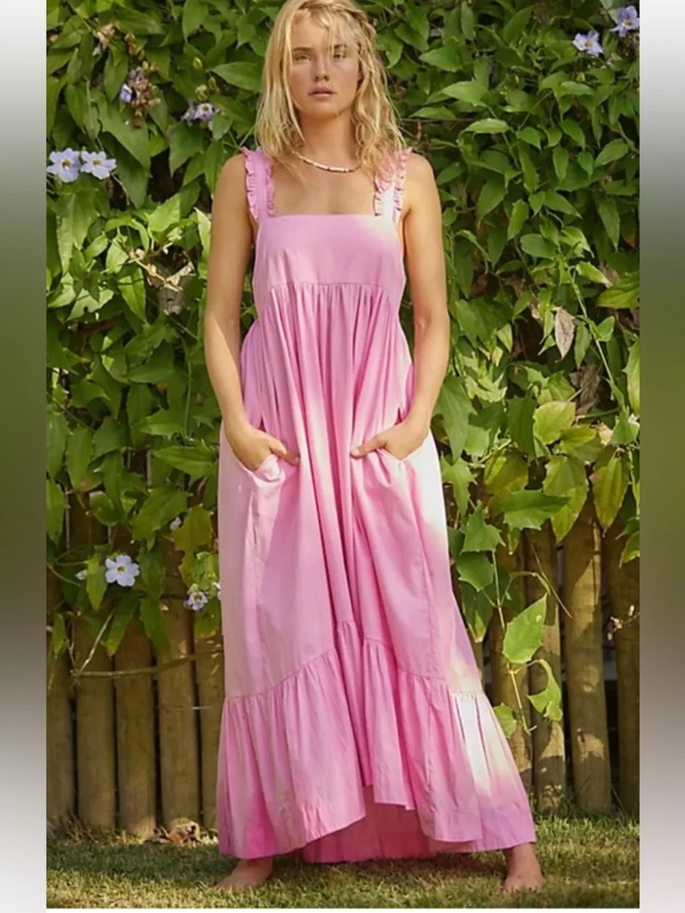 Free People Isabella Maxi Dress Boho Summer Vacation Resort Lightweight Sz Small - Picture 1 of 13